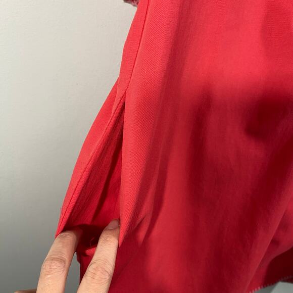 Pomander Place Tuckernuck Red Poppy Stitch Finley Flutter Sleeve Dress Size XL - Picture 6 of 10